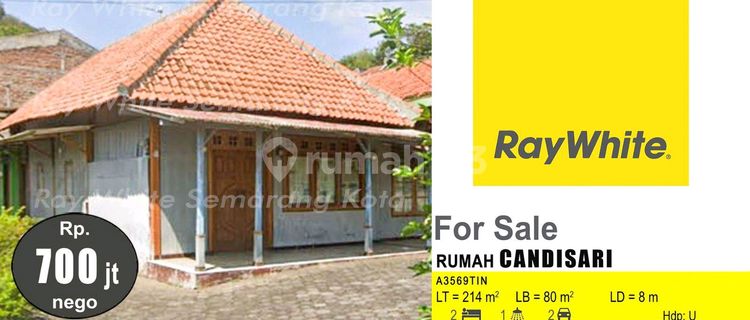 Rumah Butuh Renovasi dengan Halaman Luas di Candisari (A3569) 1