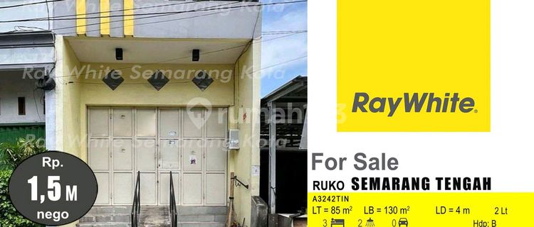 Ruko Cocok Tempat Usaha dan Terenovasi di Semarang Tengah (A3242) 1