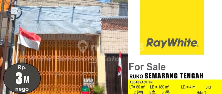 Ruko 3 Lantai Siap Pakai Di Semarang Tengah (A3646) 1