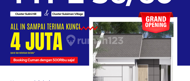 Rumah Murah Grati Pasuruan, Tipe 36/60 Cicilan 1 Jutaan 1