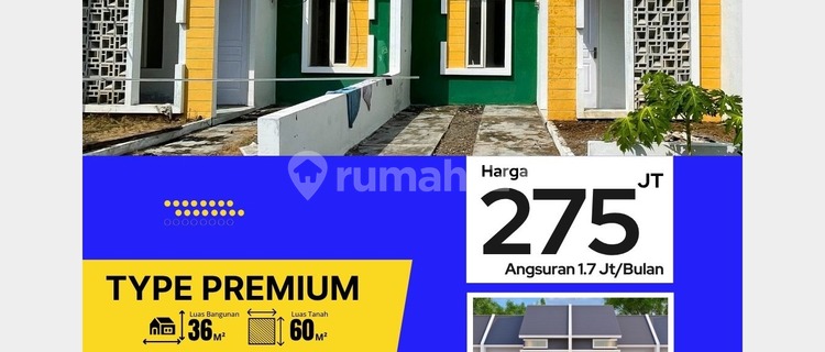 Rumah Type Premium 36/60 Blok B4 No.05 – UTJ 500 Ribu 1