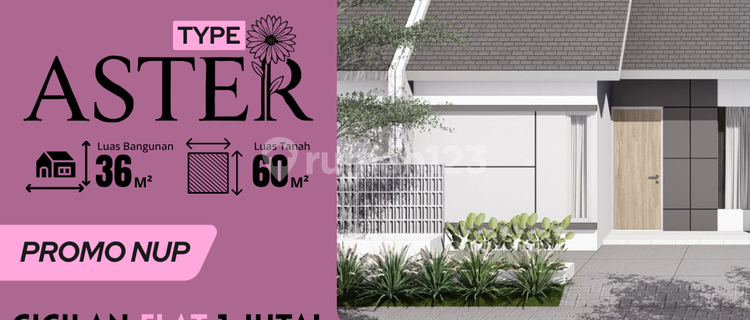 Promo Affordable Aster 36/60 Type House, Suitable for Families 1
