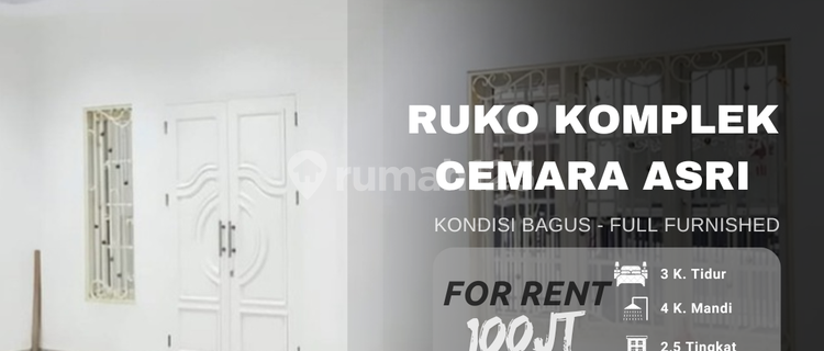 Ruko Cemara Asri Complex - Fully Furnished - Good Condition 1