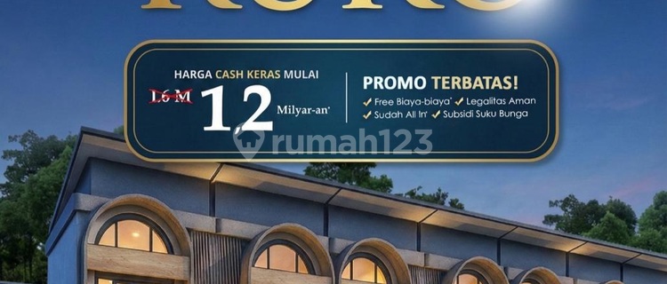 Front Cowastra Row House Cluster, can be KPR, Promotional Price, Quick Sale. 1