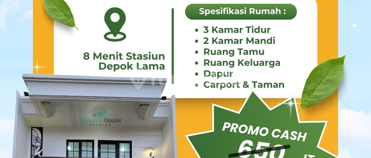 Promo Cash Spesial - Rumah Baru Legal Lengkap di Depok 1
