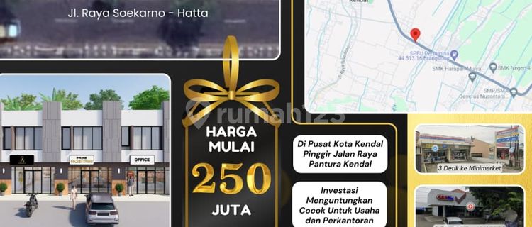 Golden Brown Shop House Plot on the Main Highway Side of Kendal by Prabowo Siswanto Property 1