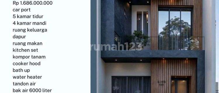 Beverly House Type Helena: Modern Luxury Residence in Walikota with 5 Bedrooms, Inner Garden, and All Facilities Ready to Move In! 1