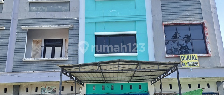 3-Storey Shophouse Only 1.3M Beside Road, Sungai Jawi Pontianak City, Very Cheap! 1