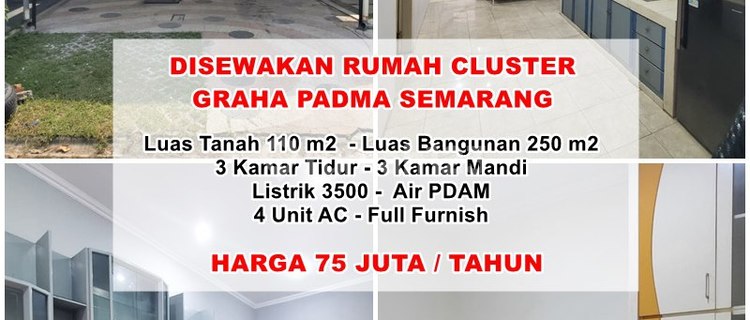 Disewakan Rumah Graha Padma Semarang 1