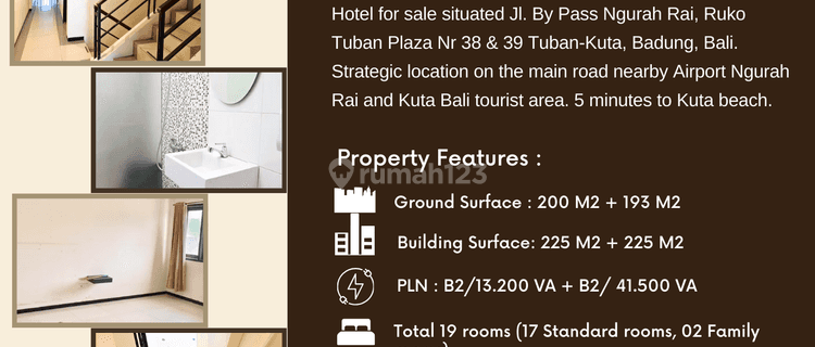 Hotel for sale near by ngurah rai airport 1