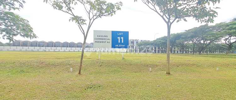 Sisa 3 Unit Kavling Komersil harga 19 jutaan / meter Midwest BSD 1
