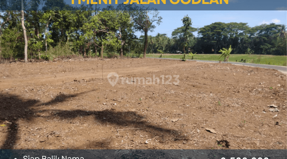 100 Jt An, Dijual Tanah Jogja, 1 Menit Jl. Godean 1