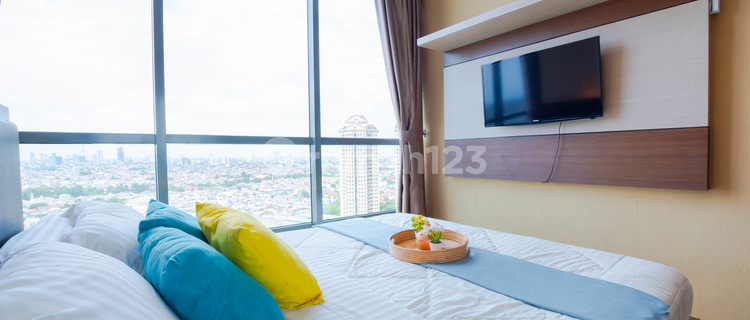 Rent GP Plaza Apartment Type Near Senayan, Dipo Tower, Binus Campus, Palmerah Station, Pelni Hospital – Palmerah, Central Jakarta – 2 BR Fully Furnished 1