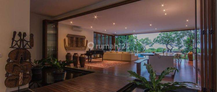 luxury villa view laut depan pantai jerman kuta, 4 kmr tidur 1