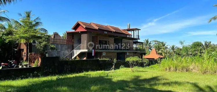 Villa baru view sawah dan gunung 20 menit dari sentral Ubud, bangunan 2 lantai 1