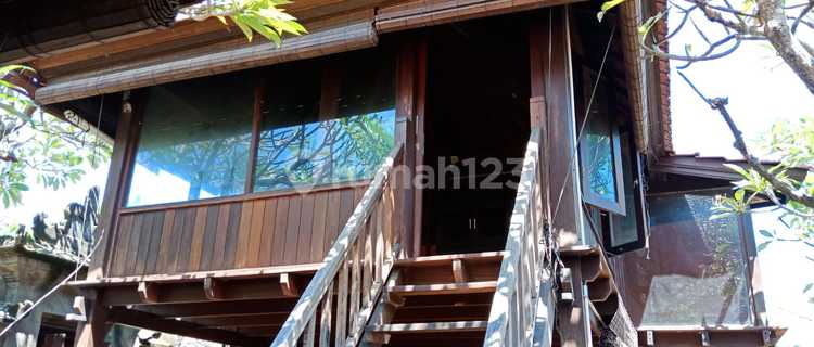 Rumah Joglo Asri View Sawah Di Sanur Bali 1