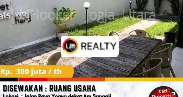 Ruang Usaha Full Furnish  di Tepi Jalan Raya Yogya dekat AM Sangaji 1