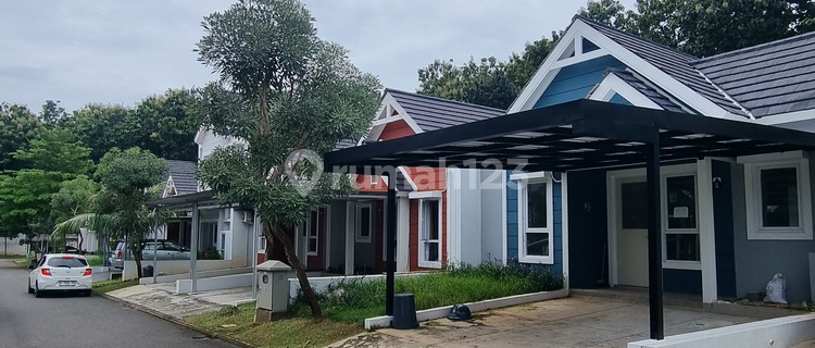 New House For Rent !! Citraland Bsb City Semarang, Victoria Highland cluster, Semi Furnished Land 120 Building 48, 2 bedrooms 1 bathroom Available: 3 AC units, water heater, refrigerator, washing machine, curtains 1