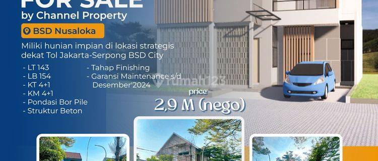 Dijual Rumah Brand new Nusa loka Bsd city, an 1