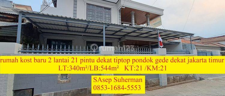 Dijual Murah Rumah Kost Baru 2 Lantai 21 Pintu Dkt Tiptop Pondokg 1