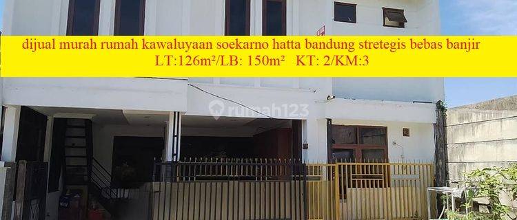 Dijual Murah Rumah Soekarno Hatta Bandung Strategis Bebas Banjir 1