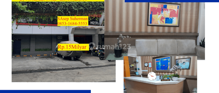 Hotel 3lantai strategis selalu penuh di kota bandung potensial strategis bebas banjir 1