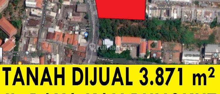 Tanah Besar Surabaya Timur 3800 m2 Lok STRATEGIS Jalan Raya Rungkut Industri Dkt Tenggilis Dijual Bawah Harga Pasar 1