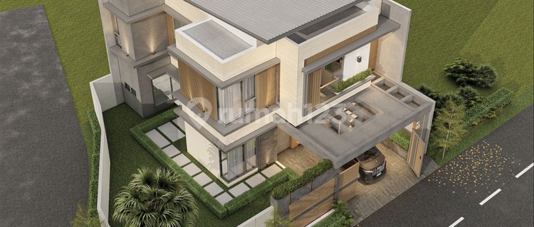 Rumah 2 Lantai Modern Kontemporer Tropis di Kencana Loka Bsd 1