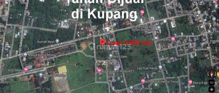 Tanah SHM 2.609 m² Penfui Timur, Nusa Tenggara Timur 1