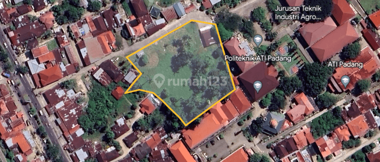 Tanah SHM 6103 m² Jl. Bungo Pasang, samping Poltek ATI Padang 1