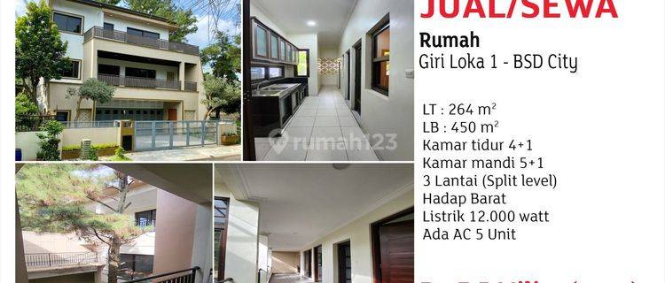 disewakan rumah giriloka bsd 1