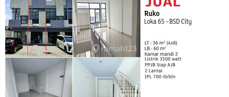 jual ruko loka 65 anggrek loka bsd 1