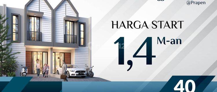 Anggrek Residence Prapen Rumah 2 Lt Pusat Kota Start 1.4m An 1