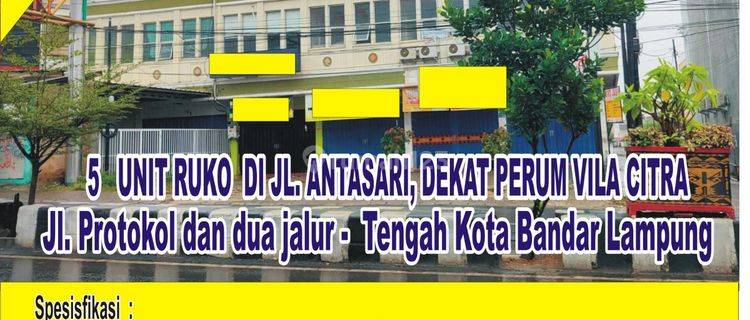 5 Unit Ruko di Jl. Antasari Siap Huni 1