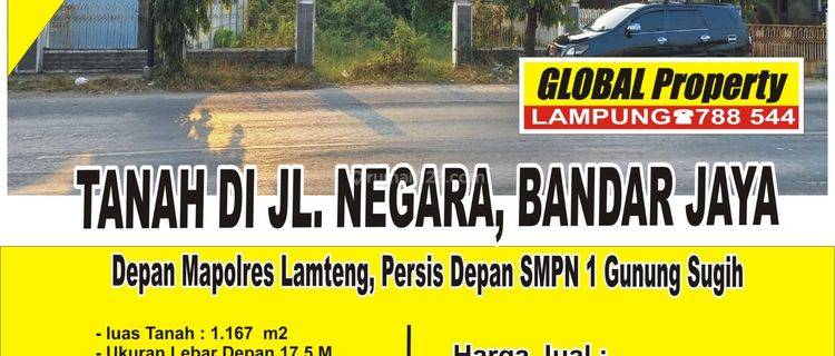 Tanah Pinggir Jalan Sudah Tembok Keliling Depan Polres Lamteng 1