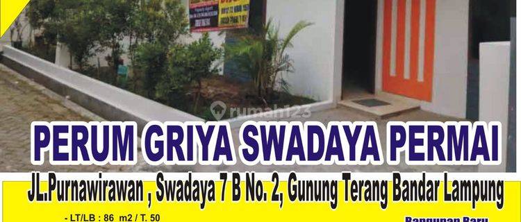 Rumah baru harga miring di purnawirawan 1