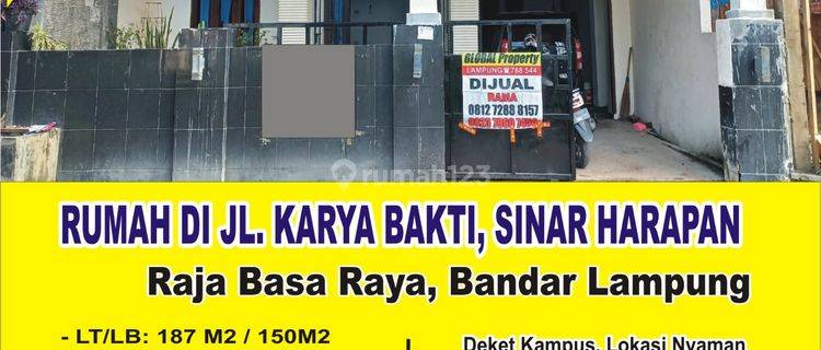 Rumah di Rajabasa Tanah Luas Harga Sangat Terjangkau 1