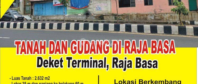 Tanah Dan Gudang Sangat Strategis di Rajabasa 1