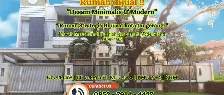 Dijual Rumah Mewah Full Furnished Siap Huni Modernland Tangerang 1