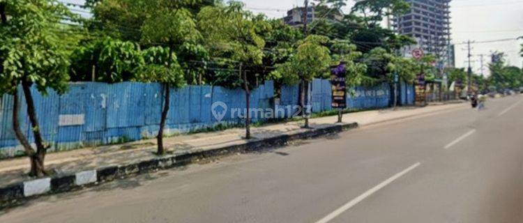 Tanah tengah kota pinggir jalan raya sangat strategis di Semarang 1