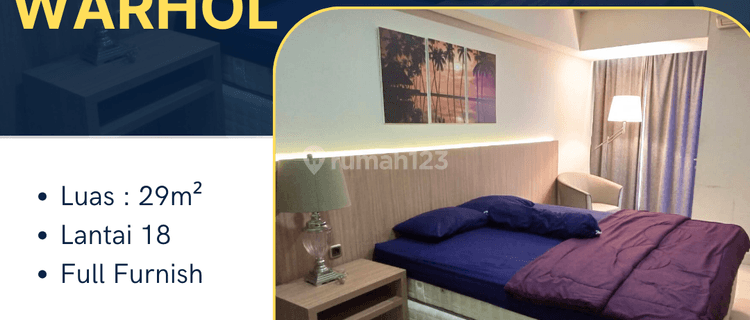 Disewakan Apartemen Warhol Lantai 18 1