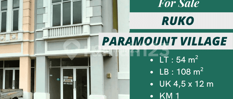 Jual Cepat Ruko 2 Lt New Di Paramount Land 1