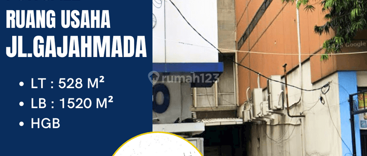 Dijual Ruang Usaha JL. Gajahmada  1