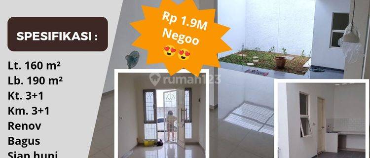 Jual Cepat Cluster Bahana Renov Lt. 160 Suvarna Cikupa Tangerang 1
