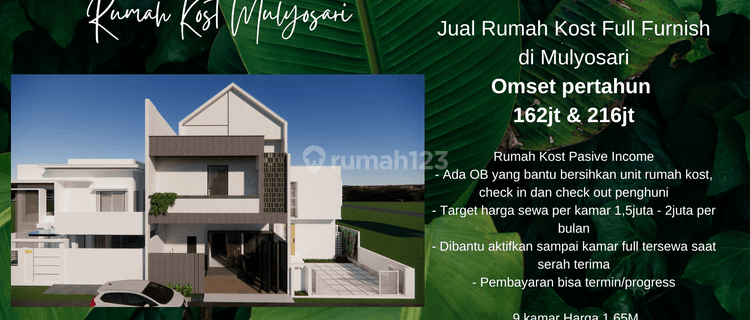 Rumah Kost 9 Kamar di Surabaya Its Mulyosari Baru, Surabaya SHM 