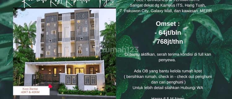 Kost 40 Kamar Its di Dekat Bumi Marina Emas, Surabaya SHM 1