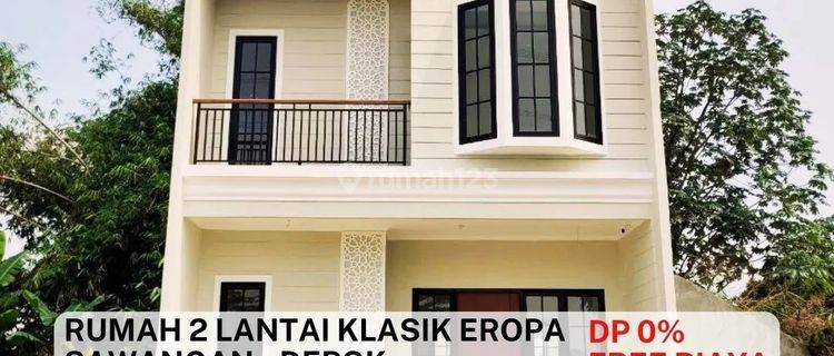 Rumah 2 Lantai Classic Siap Huni Dp 5 Juta Free Biaya2 diCinangka 1