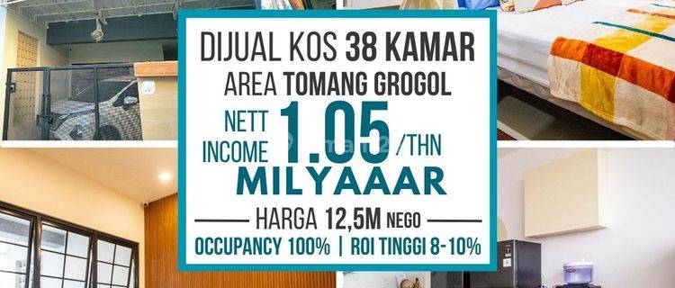  Dijual Kost Baru Strategis Roi Tinggi di Tomang 1