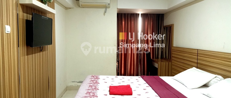 Ready-to-use downtown Semarang studio apartment for sale at Warhol Louis Kienne apartment, Simpang Lima Ahmad Yani, Central Semarang (11.932-IVN) 1