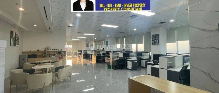 DISEWAKAN CEPAT & MURAHH OFFICE TOWER GOLD COAST PIK , FURNISHED SIAP PAKAI , VIEW LAUT , HARGA SDH INC IPL , AIR , LISTRIK , NET 1